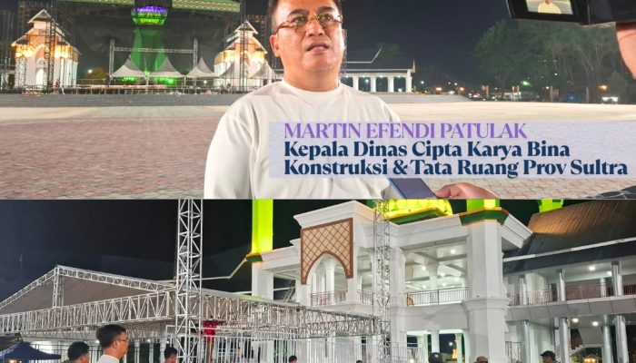 Permak Kawasan Eks MTQ Sultra Digarap Maraton, Venue STQH Nasional 2025 Masuk Tahap Finishing