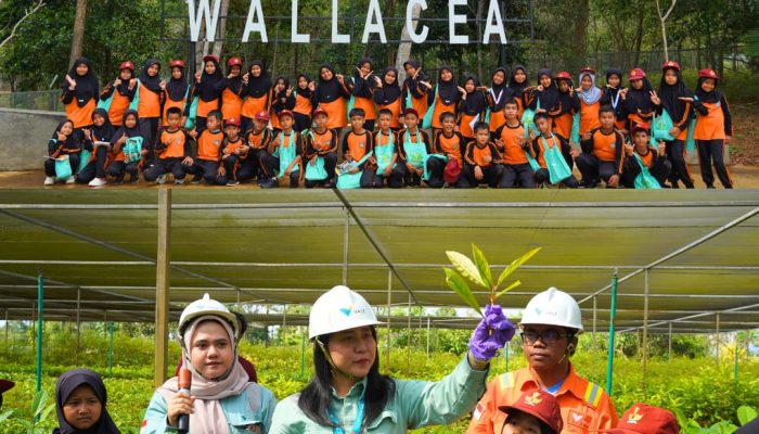 Bocah SD Bermain Sambil Belajar di Site PT Vale, Kiblat Edukasi Dini Pengelolaan Lingkungan