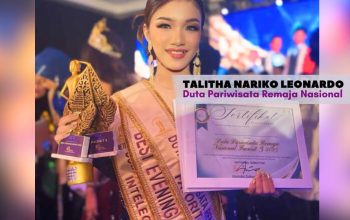 Ketgam : Talitha Nariko Leonardo, siswa MTs Negeri 1 Kendari sabet 3 penghargaan di ajang Pemilihan Duta Pariwisata Remaja Nasional 2025.