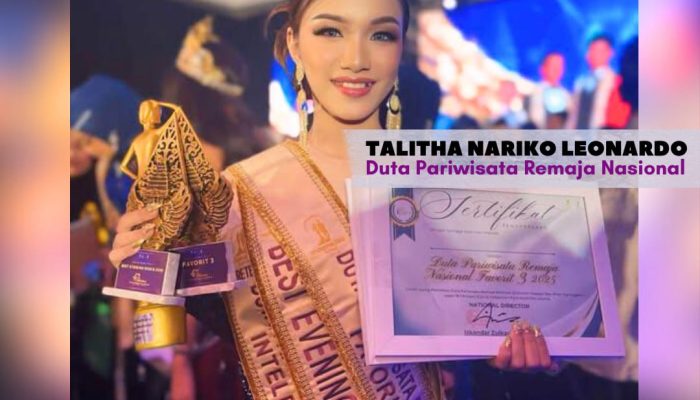 Suarakan Isu Sampah Wisata Sultra, Talitha Nariko Sabet 3 Penghargaan di Panggung Duta Pariwisata Nasional