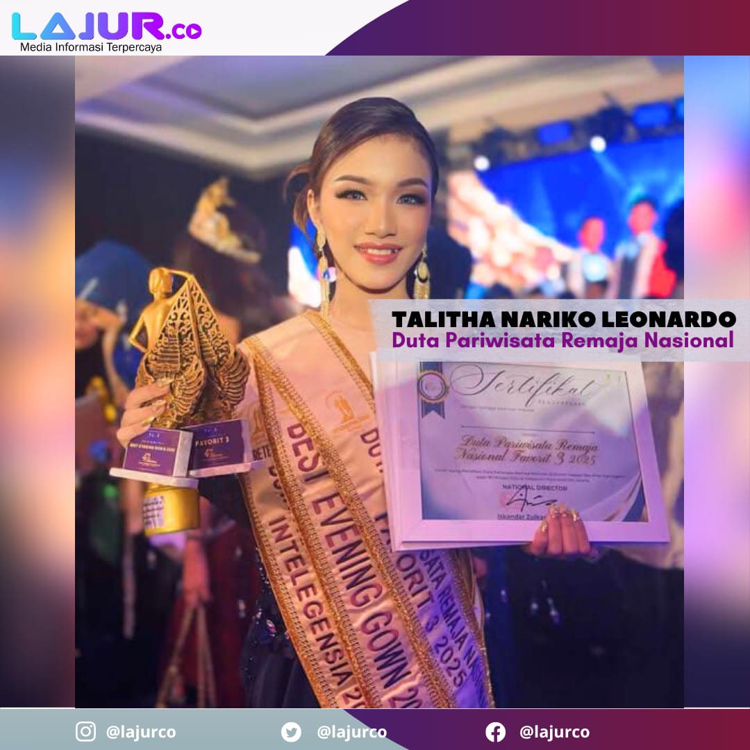 Ketgam : Talitha Nariko Leonardo, siswa MTs Negeri 1 Kendari sabet 3 penghargaan di ajang Pemilihan Duta Pariwisata Remaja Nasional 2025.