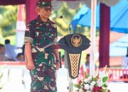 Potret Yosep Sahaka Pakai Seragam Loreng, Pimpin Upacara TMMD ke-126 di Koltim
