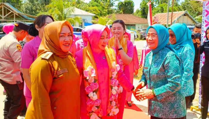Ketua Bhayangkari Daerah Sultra Roadshow ke Koltim, Disambut Hangat TP PKK