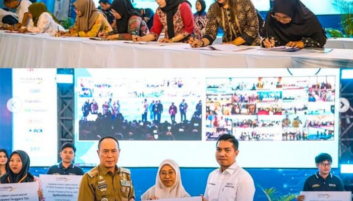 Bank Sultra Serentak Akad Kredit KUR dan Kredit Rumah Ribuan Debitur