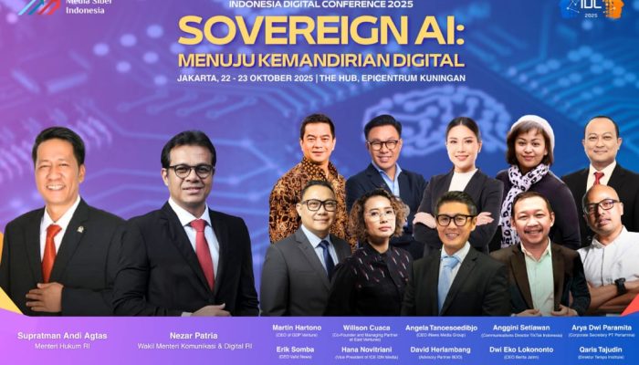 Indonesia Digital Conference 2025, AMSI Bawa Tema ‘Sovereign AI: Menuju Kemandirian Digital”