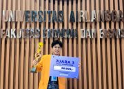 Riang Hidayat Mahasiswa UHO Angkat Konsep Transformasi Digital Koperasi, Raih Juara 3 Nasional di UNAIR